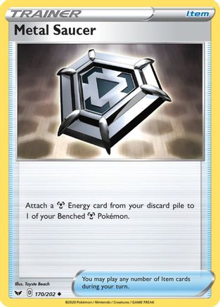 Metal Saucer 170/202 Reverse Holo | Sword & Shield | Pokemon Card