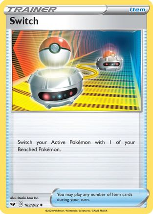 Switch 183/202 Reverse Holo | Sword & Shield | Pokemon Card