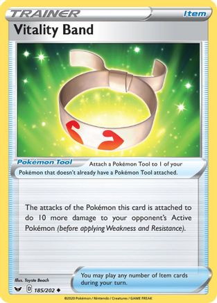 Vitality Band 185/202 Reverse Holo | Sword & Shield | Pokemon Card