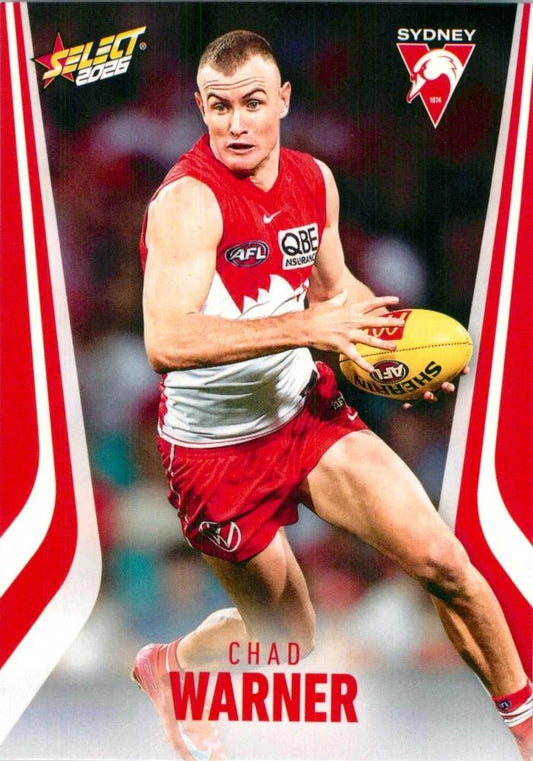 Chad Warner #208 Sydney Swans | 2026 Select AFL Footy Stars | Trading Card