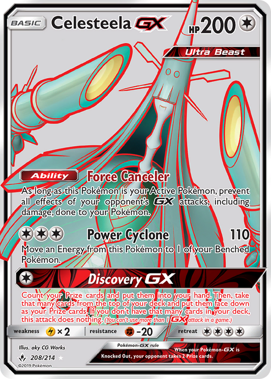 Celesteela-GX 208/214 Rare Ultra | Unbroken Bonds | Pokemon Card