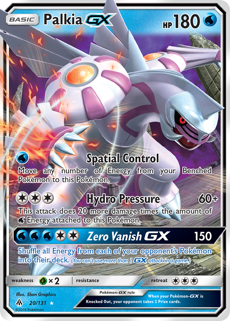 Palkia-GX 20/131 Rare Holo GX | Forbidden Light | Pokemon Card