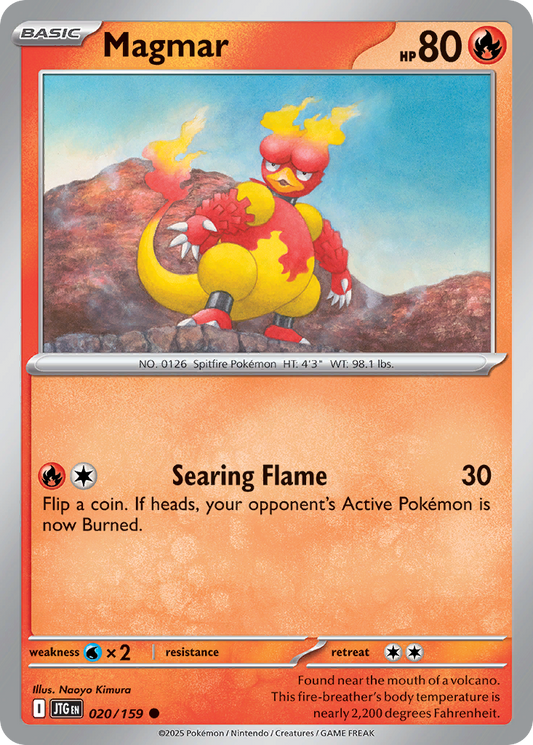 Magmar 20/159 Common | Journey Together | Pokemon Card