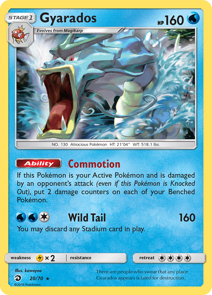 Gyarados 20/70 Rare Holo | Dragon Majesty | Pokemon Card