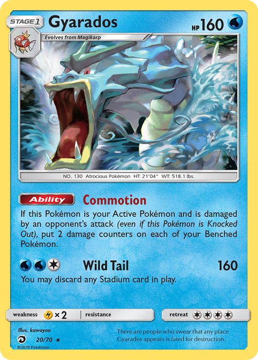 Gyarados 20/70 Rare Holo | Dragon Majesty | Pokemon Card