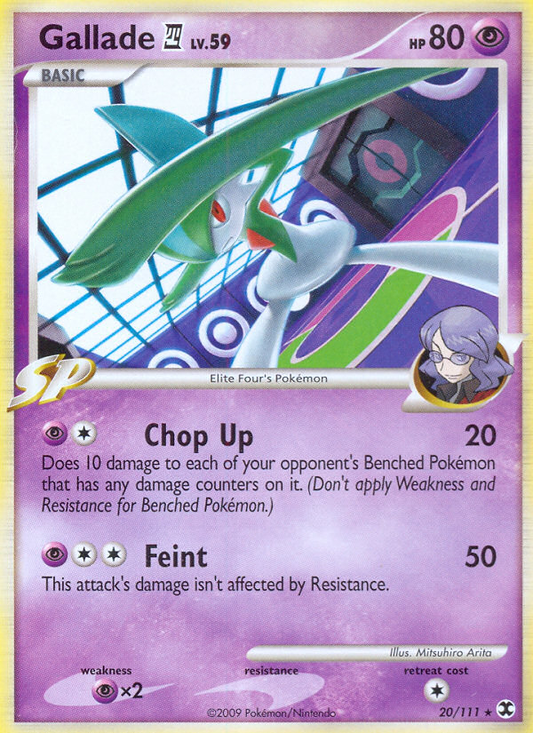 Gallade E4 20/111 Rare | Rising Rivals | Pokemon Card