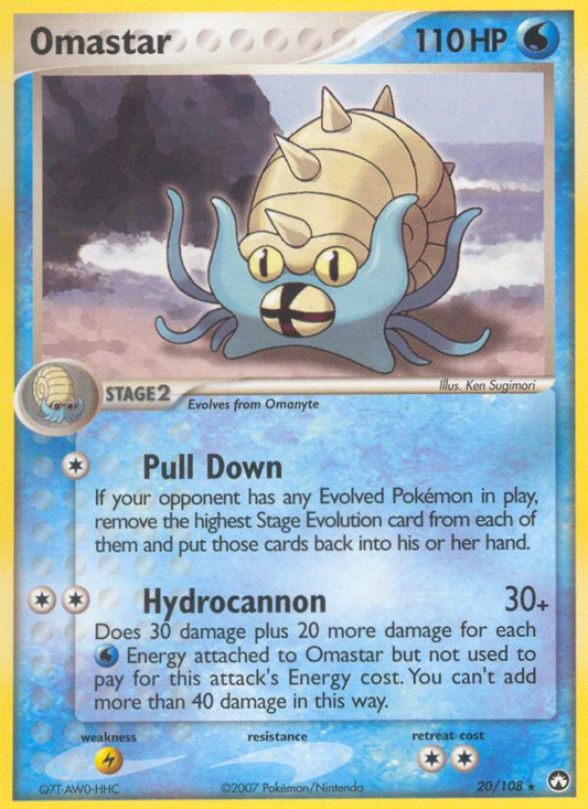 Omastar 20/108 Rare | Power Keepers | Pokemon Card