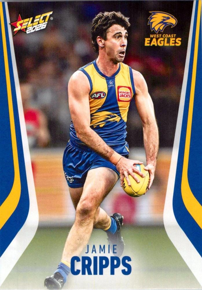Jamie Cripps #210 West Coast Eagles | 2026 Select AFL Footy Stars | Trading Card