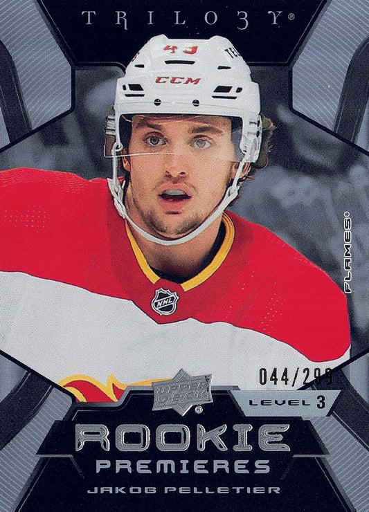 Jakob Pelletier #211 Calgary Flames | 2023-24 Upper Deck Trilogy | NHL Trading Card