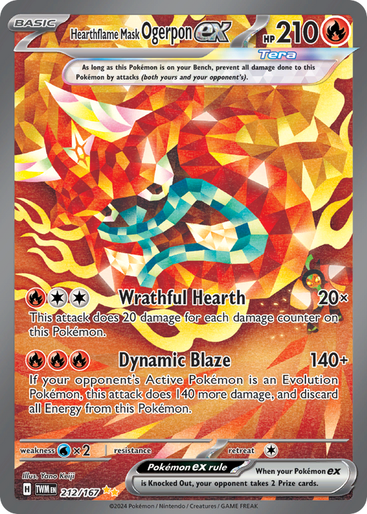 Hearthflame Mask Ogerpon ex 212/167 Special Illustration Rare | Twilight Masquerade | Pokemon Card