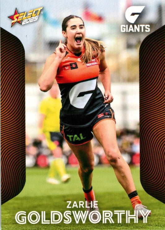 Zarlie Goldsworthy #213 Greater Western Sydney Giants | 2025 Select AFL Footy Stars | Trading Card