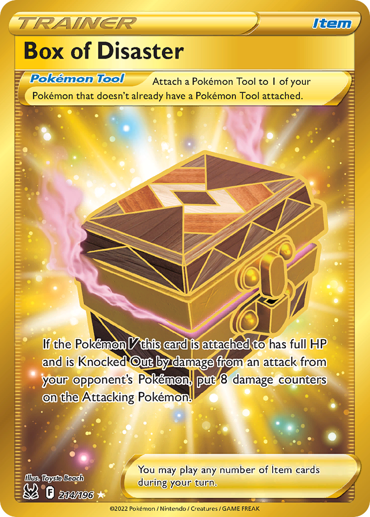 Box of Disaster 214/196 Rare Secret | Lost Origin | Pokemon Card