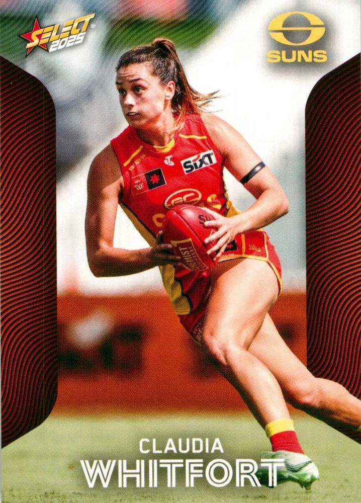 Claudia Whitfort #216 Gold Coast Suns | 2025 Select AFL Footy Stars | Trading Card