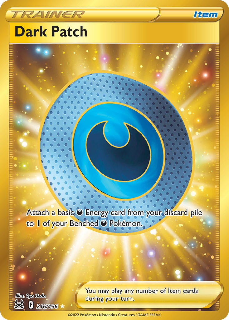 Dark Patch 216/196 Rare Secret | Lost Origin | Pokemon Card
