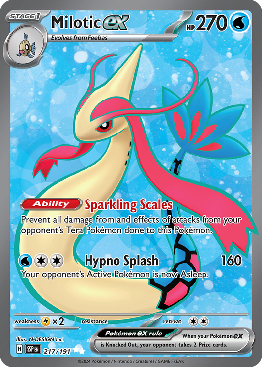 Milotic ex 217/191 Ultra Rare | Surging Sparks | Pokemon Card