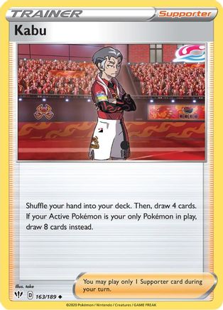 Kabu 163/189 Reverse Holo | Darkness Ablaze | Pokemon Card
