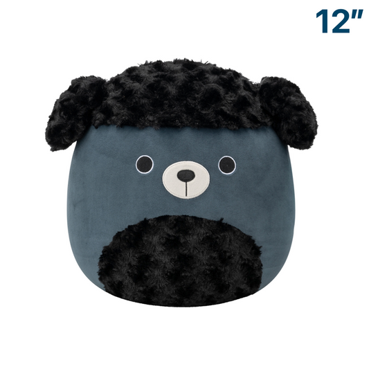 Jettward the Black Poodle Dog ~ 12" Squishmallow Plush