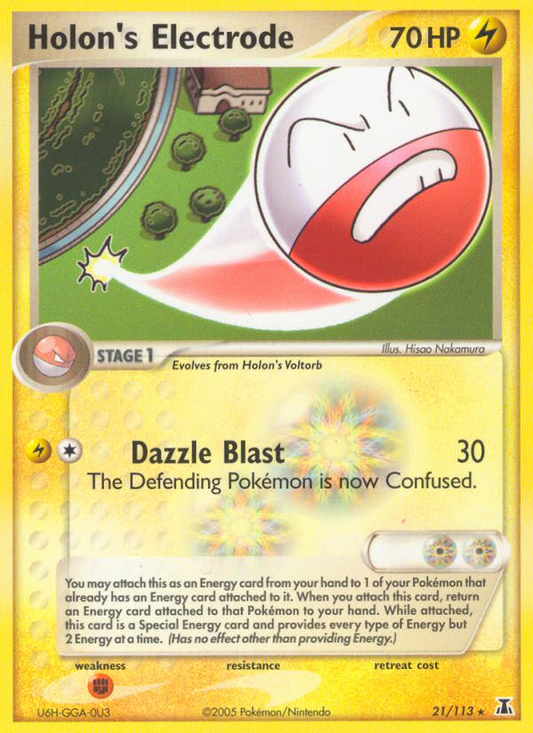 Holon's Electrode 21/113 Rare | Delta Species | Pokemon Card
