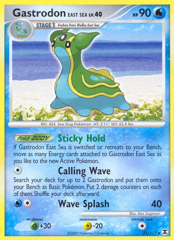 Gastrodon East Sea 21/111 Rare | Rising Rivals | Pokemon Card