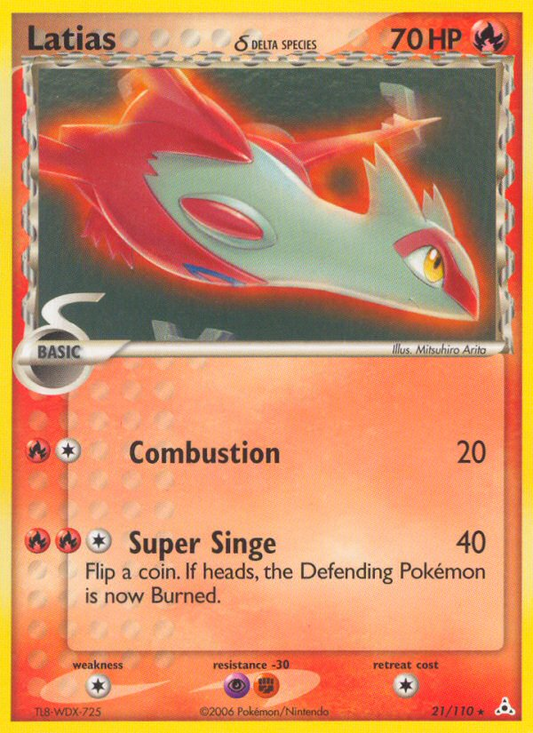 Latias δ 21/110 Rare | Holon Phantoms | Pokemon Card