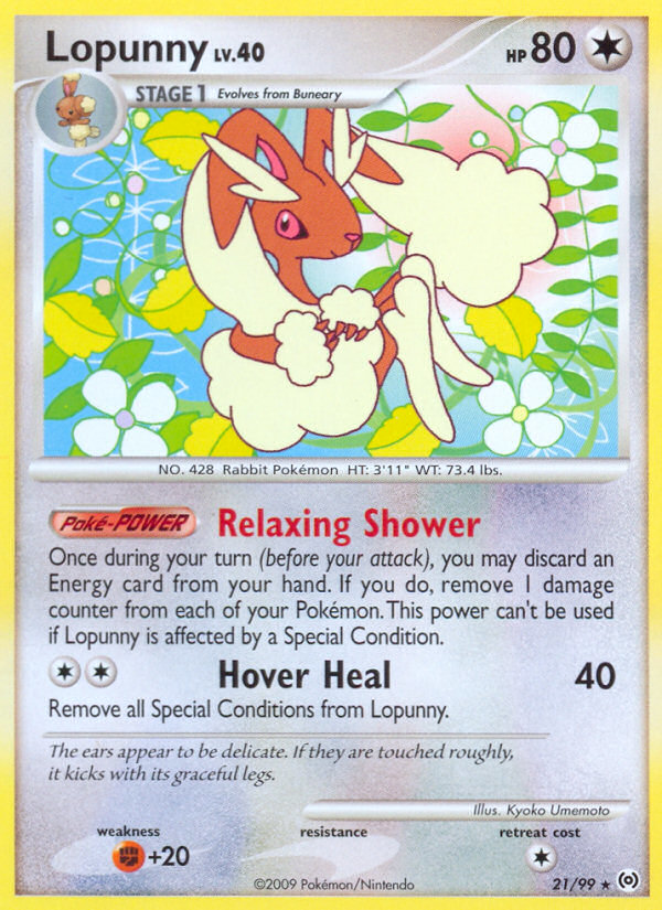 Lopunny 21/99 Rare | Arceus | Pokemon Card