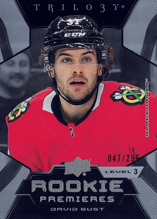 David Gust #220 Chicago Blackhawks | 2023-24 Upper Deck Trilogy | NHL Trading Card