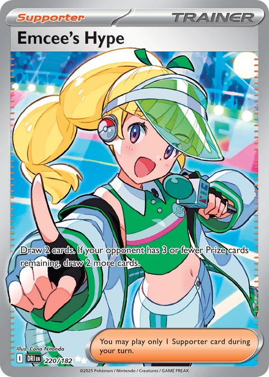Emcee's Hype 220/182 Ultra Rare | Destined Rivals | Pokemon Card