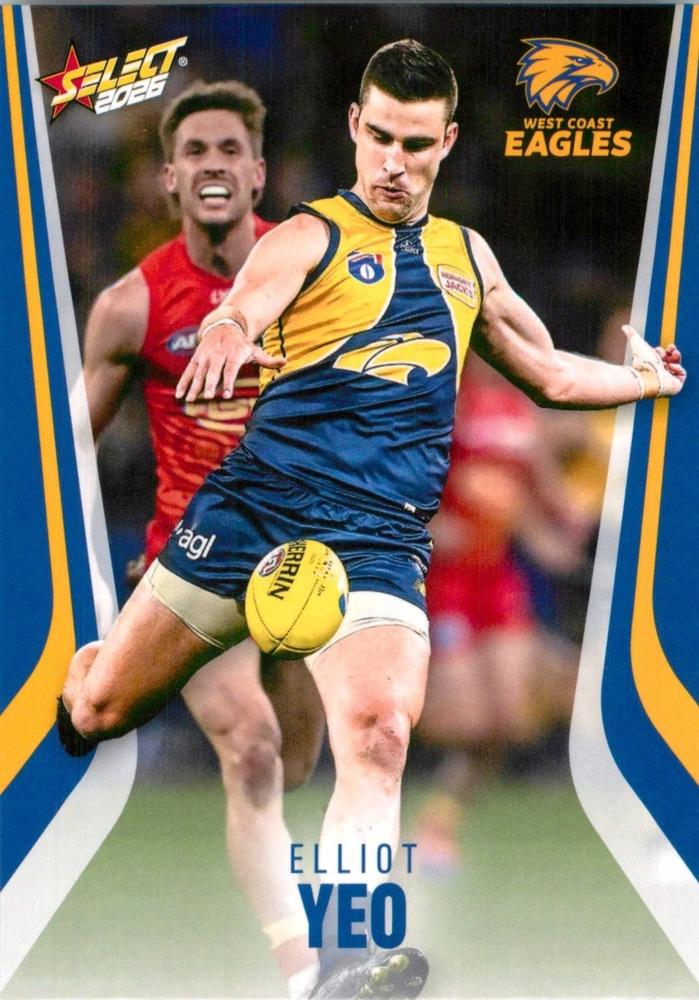 Elliot Yeo #221 West Coast Eagles | 2026 Select AFL Footy Stars | Trading Card