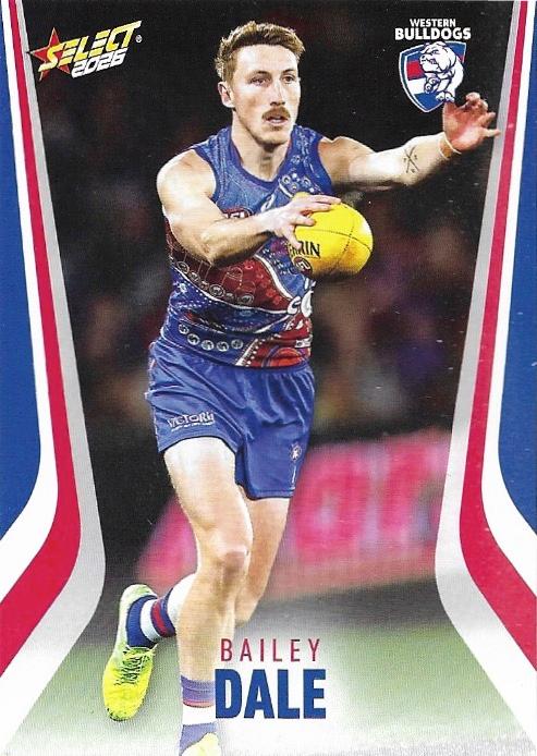 Bailey Dale #223 Western Bulldogs | 2026 Select AFL Footy Stars | Trading Card