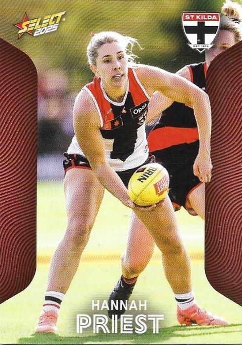 Hannah Priest #227 St. Kilda Saints | 2025 Select AFL Footy Stars | Trading Card