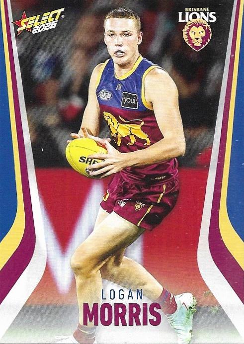 Logan Morris #22 Brisbane Lions | 2026 Select AFL Footy Stars | Trading Card