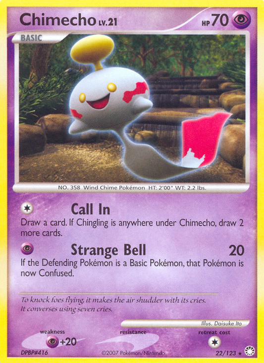 Chimecho 22/123 Rare | Mysterious Treasures | Pokemon Card