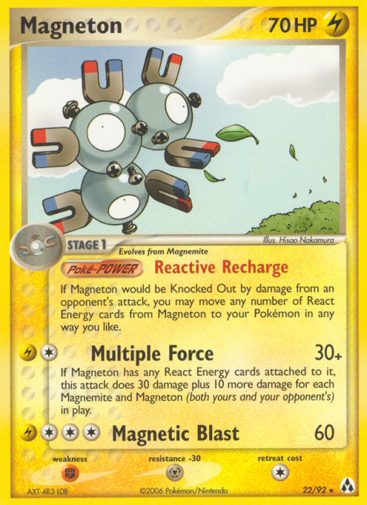 Magneton 22/92 Rare | Legend Maker | Pokemon Card