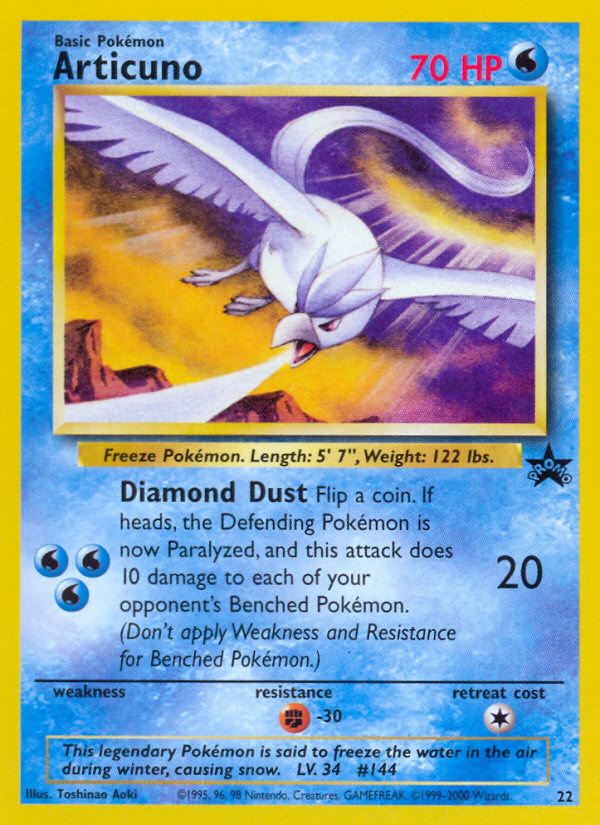 Articuno 22/53 Promo | Wizards Black Star Promos | Pokemon Card