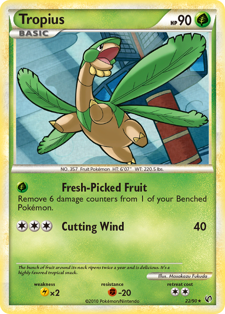 Tropius 22/90 Rare | HS—Undaunted | Pokemon Card
