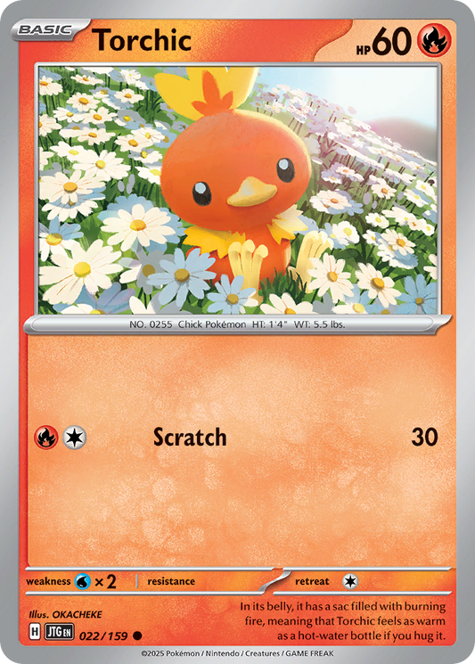 Torchic 22/159 Common | Journey Together | Pokemon Card
