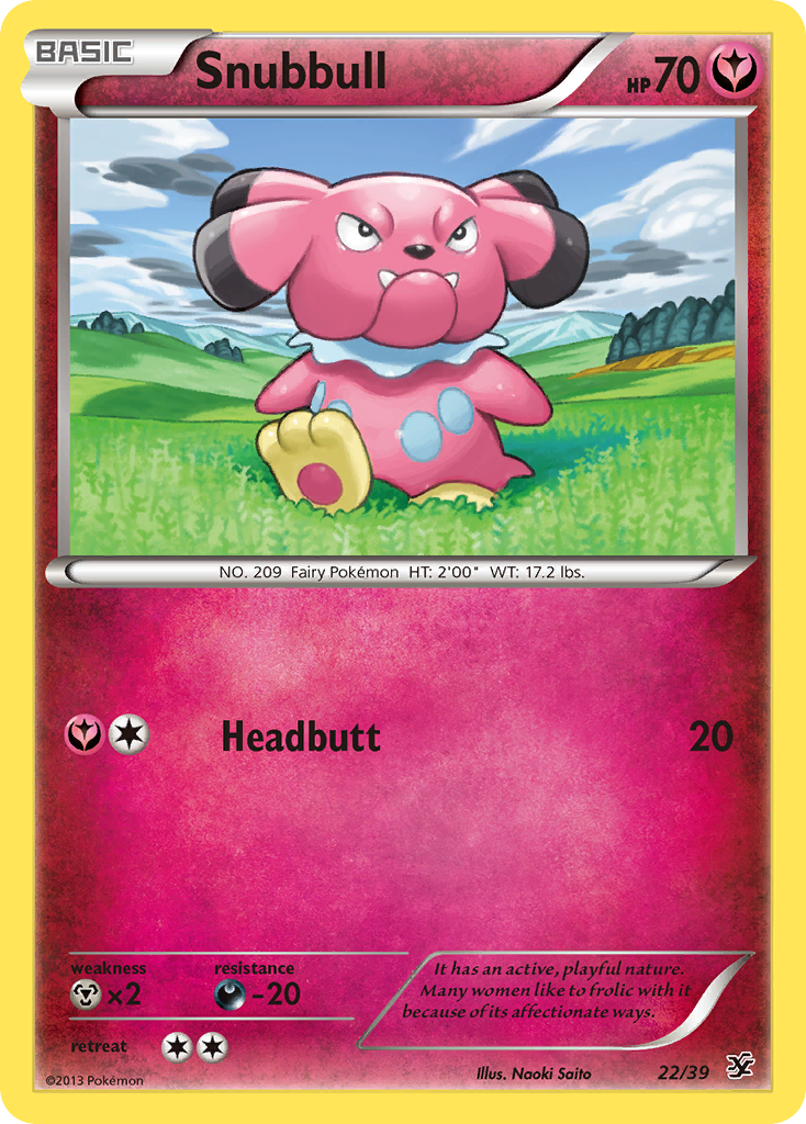 Snubbull 22/39  | Kalos Starter Set | Pokemon Card