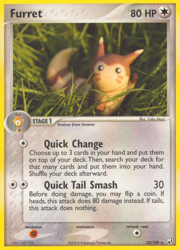 Furret 22/109 Rare | Team Rocket Returns | Pokemon Card