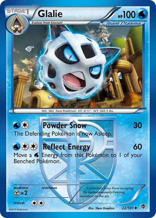 Glalie 22/101 Uncommon | Plasma Blast | Pokemon Card