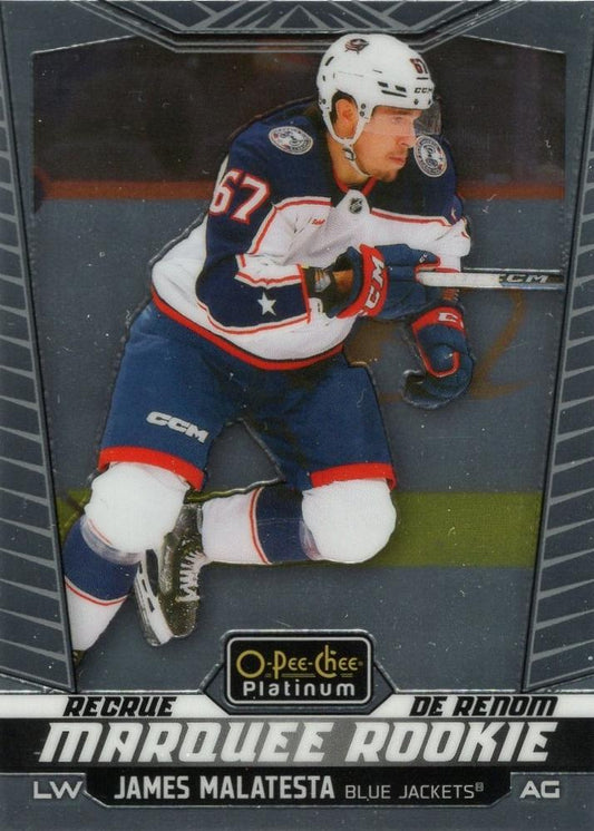 James Malatesta #230 Columbus Blue Jackets | 2024-25 O-Pee-Chee Platinum | NHL Trading Card