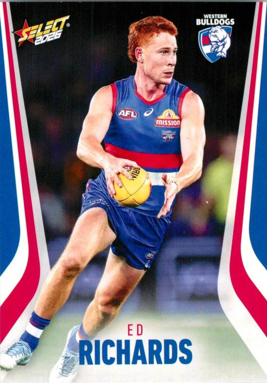 Ed Richards #230 Western Bulldogs | 2026 Select AFL Footy Stars | Trading Card