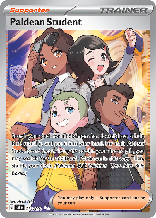 Paldean Student 231/91 Ultra Rare | Paldean Fates | Pokemon Card