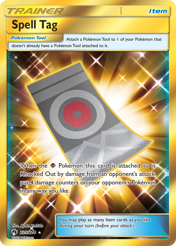 Spell Tag 235/214 Rare Secret | Lost Thunder | Pokemon Card