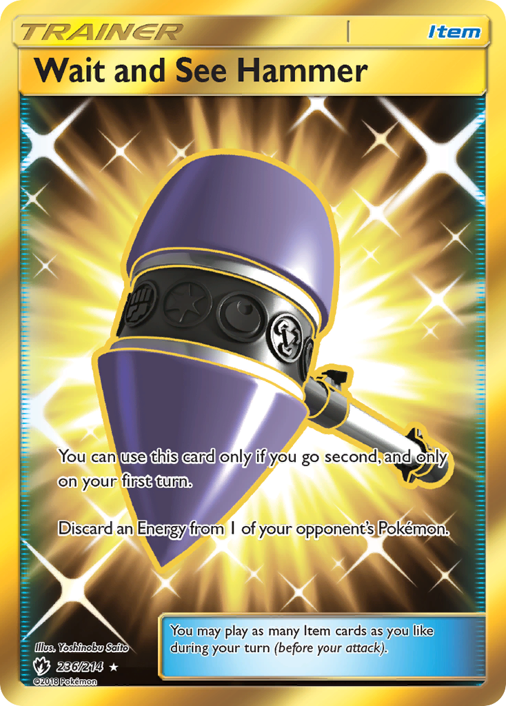 Wait and See Hammer 236/214 Rare Secret | Lost Thunder | Pokemon Card