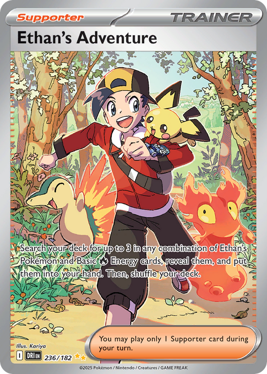 Ethan's Adventure 236/182 Special Illustration Rare | Destined Rivals | Pokemon Card