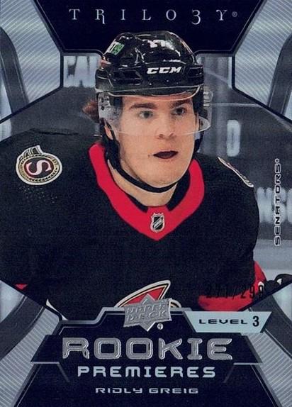 Ridly Greig #239 Ottawa Senators | 2023-24 Upper Deck Trilogy | NHL Trading Card