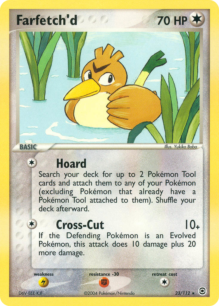 Farfetch'd 23/112 Rare | FireRed & LeafGreen | Pokemon Card