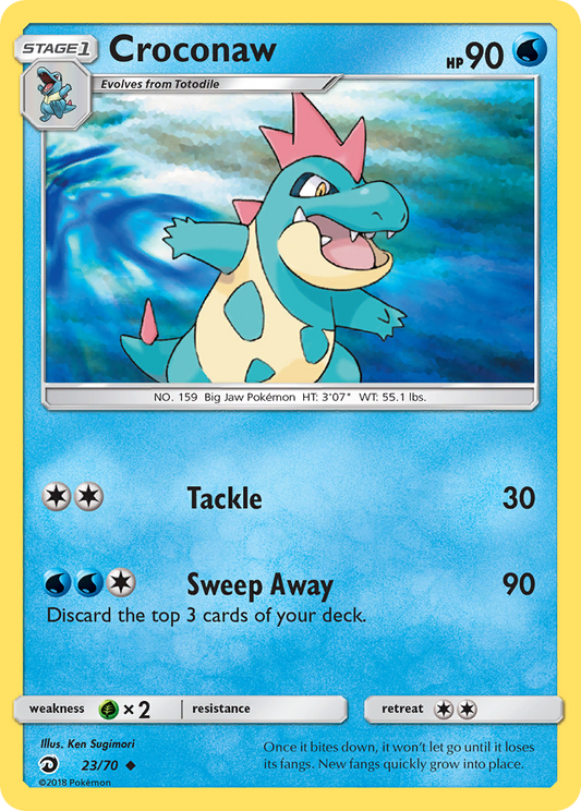 Croconaw 23/70 Uncommon | Dragon Majesty | Pokemon Card