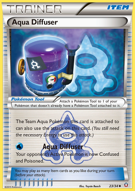 Aqua Diffuser 23/34 Uncommon | Double Crisis | Pokemon Card