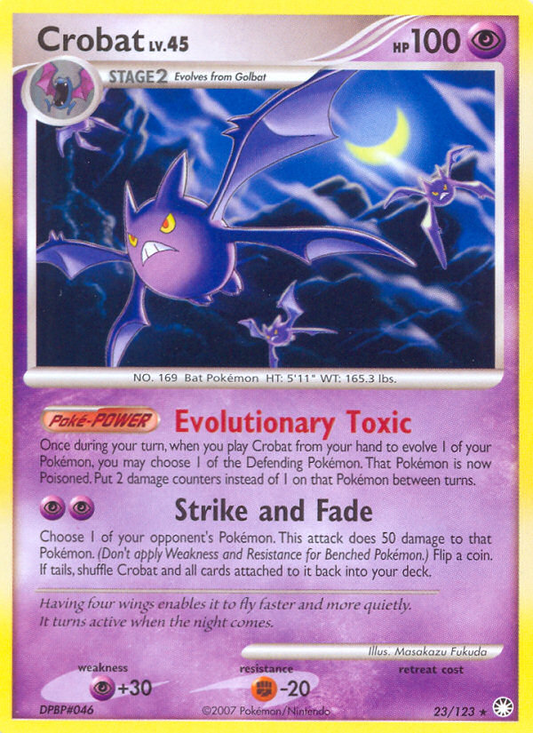 Crobat 23/123 Rare | Mysterious Treasures | Pokemon Card